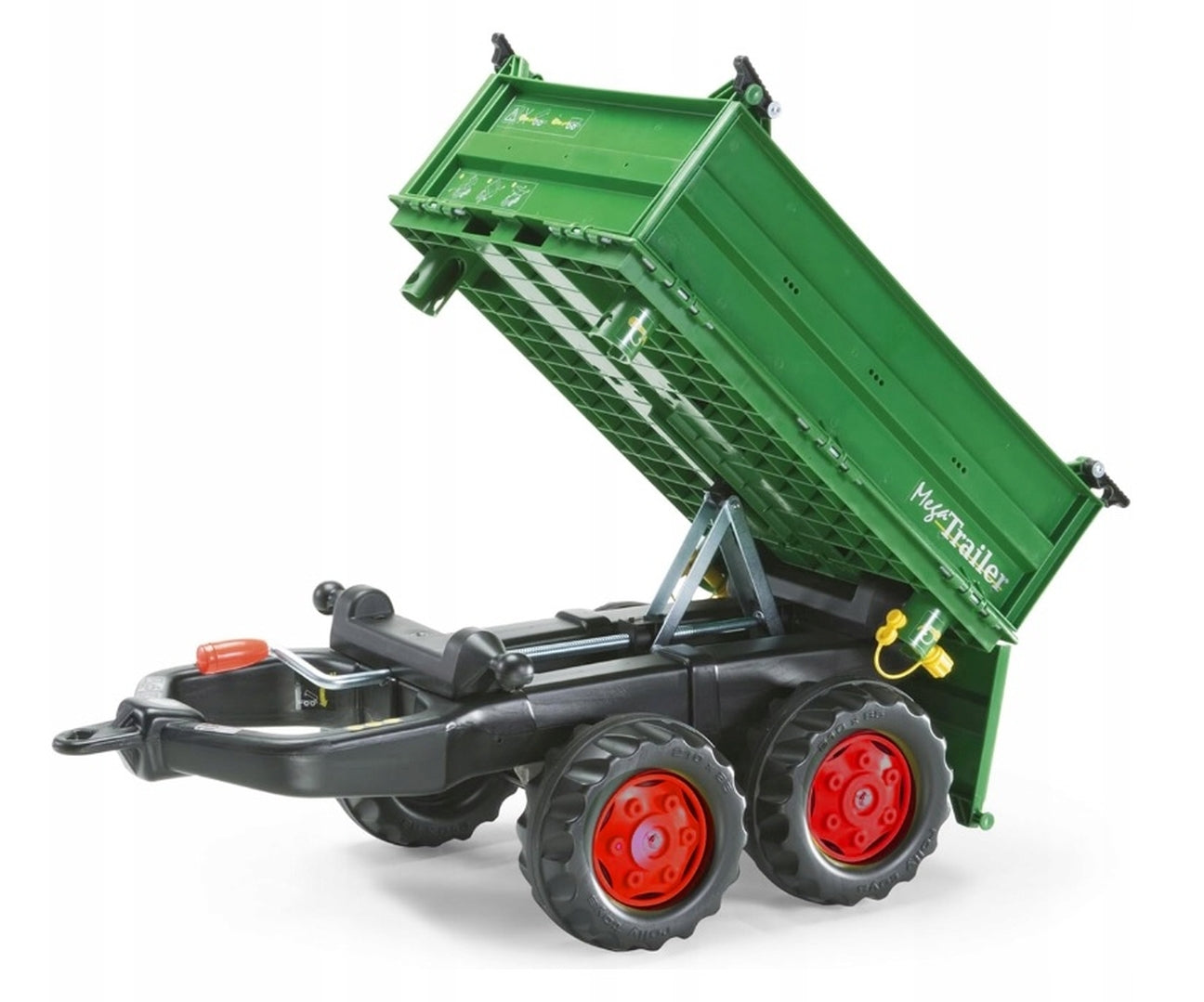 Rolly Toys 122202 Rolly Utánfutó - Mega Utánfutó Sötétzöld Kerekek 2 Tengelyes