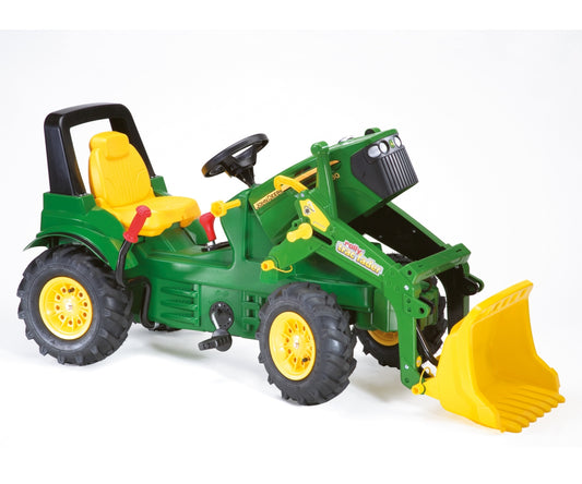 Rolly Toys 710126 Rolly Farmtrac John Deere traktor kanállal és léggumikkal