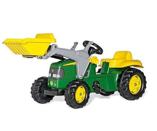Rolly Toys 811496 Rolly Junior John Deere traktor kanállal és utánfutóval