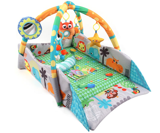 TinyMini JL628-1B 4 az 1-ben dzsungel játszószőnyeg