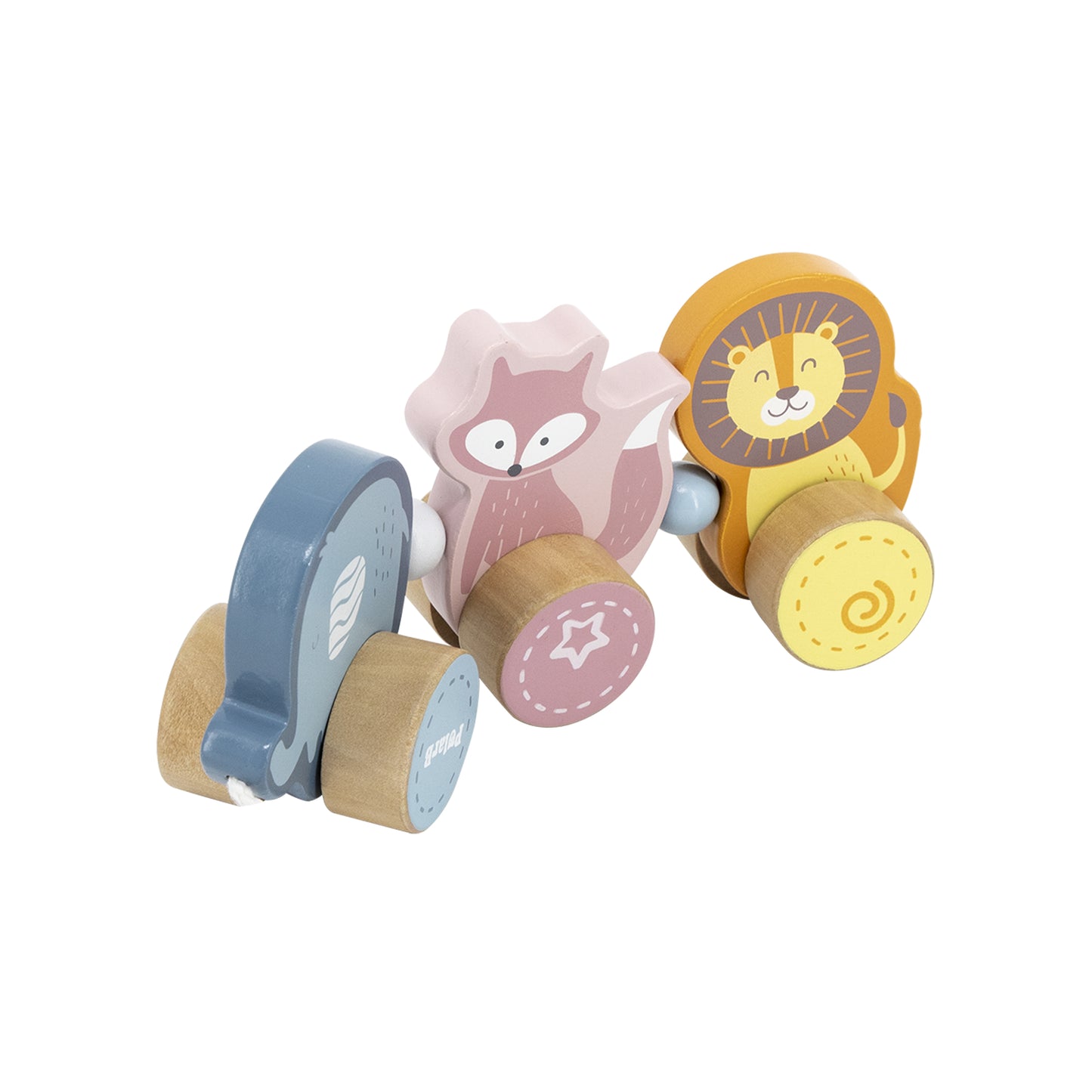 Viga 44023 PolarB Állatkerti Barátok Húzós Játékkocsi