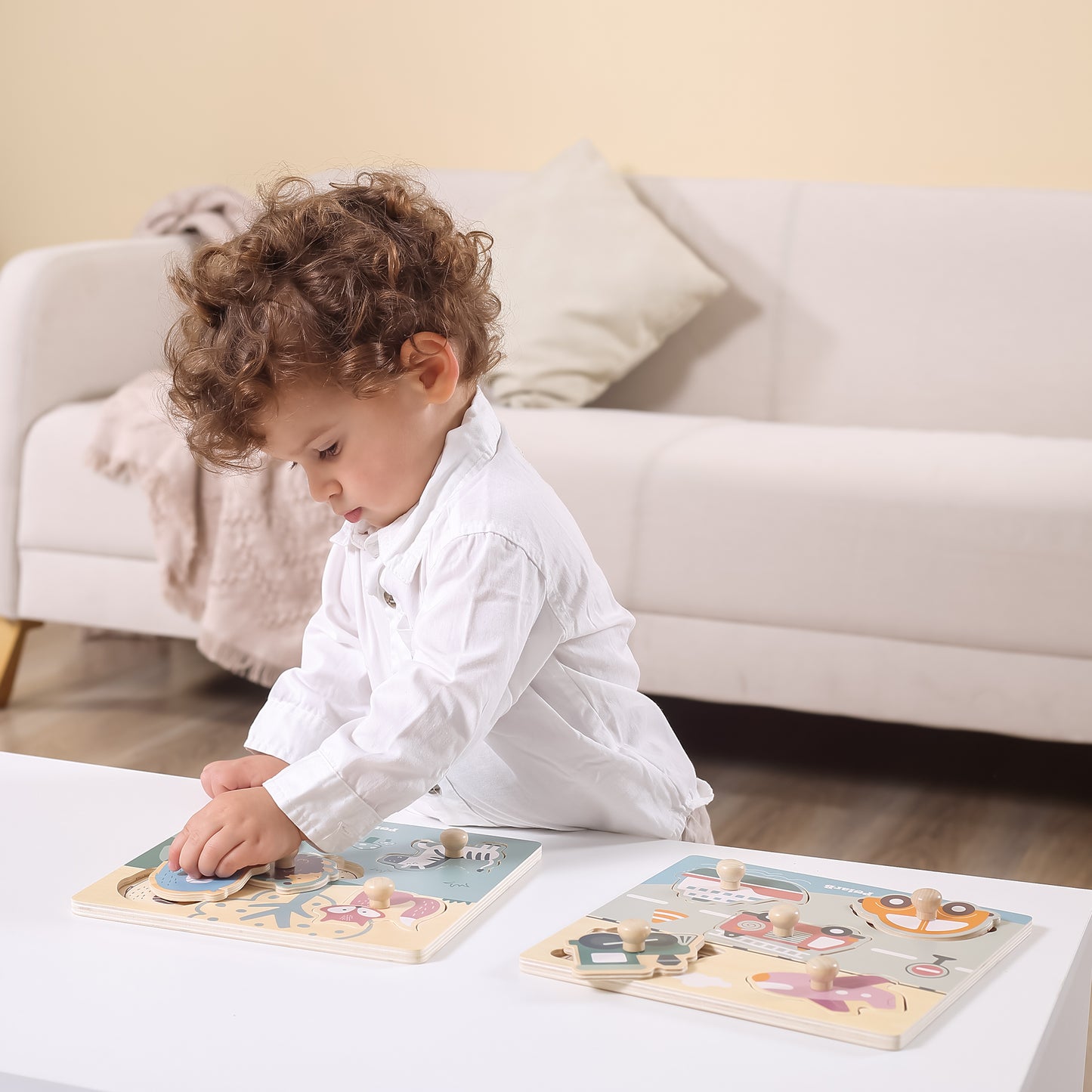 Viga 44068 PolarB Puzzle fogantyúkkal - Állatok