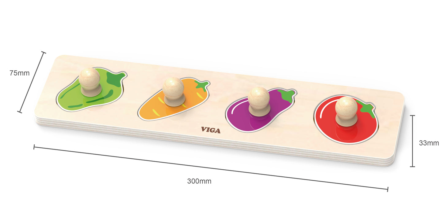 Viga 44531 Első Puzzle fogantyúkkal - Zöldségek