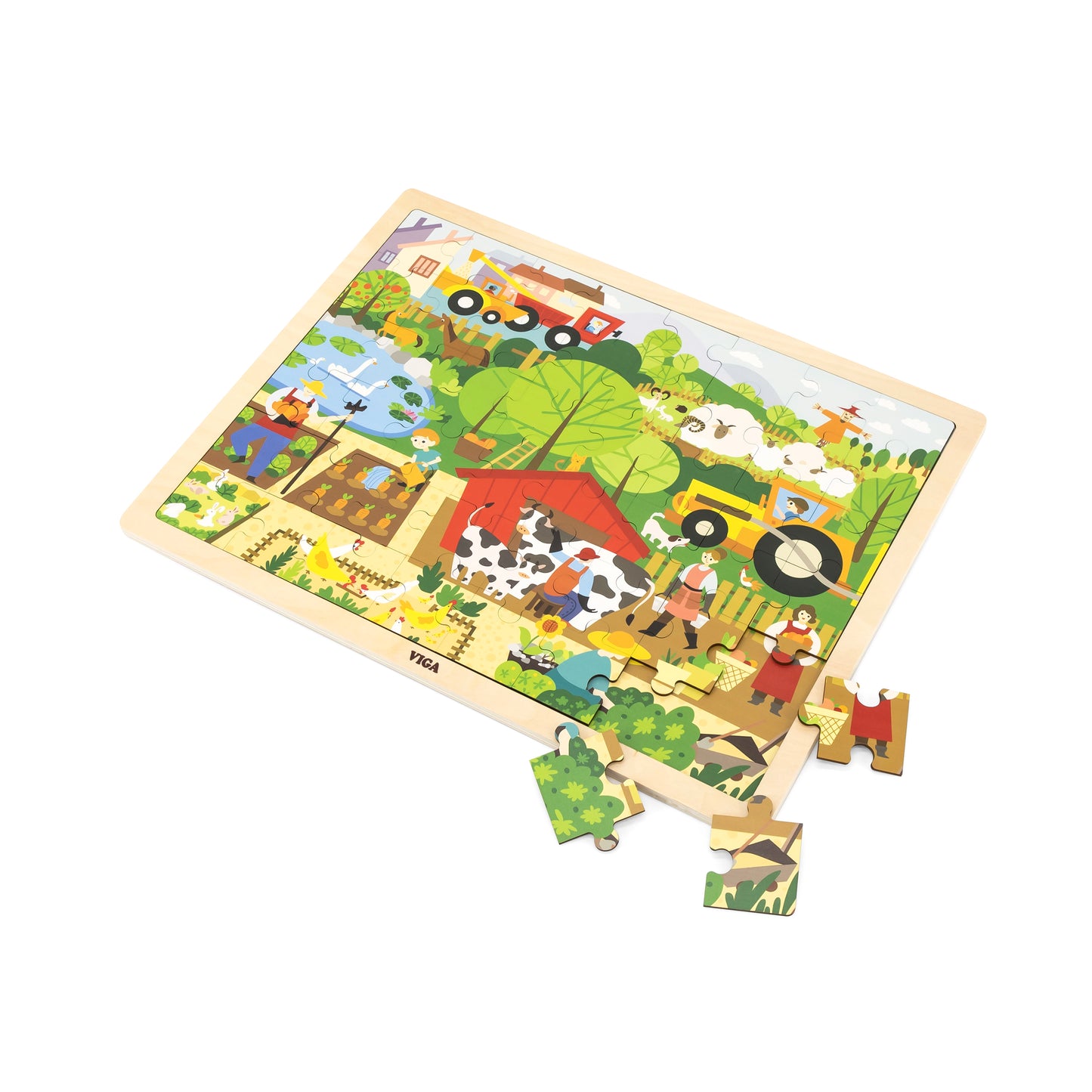 Viga 44588 Puzzle egy jegyzettömbben 48 darabos - ismerkedés a farmmal