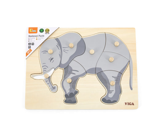 Viga 44601 Puzzle fülekkel ellátott jegyzettömbön - Elefánt