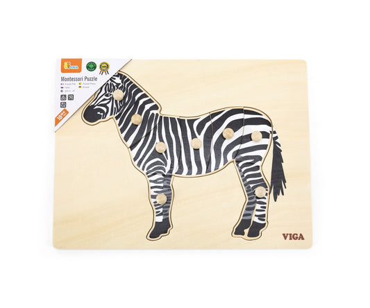 Viga 44603 Puzzle fülekkel ellátott jegyzettömbön - Zebra