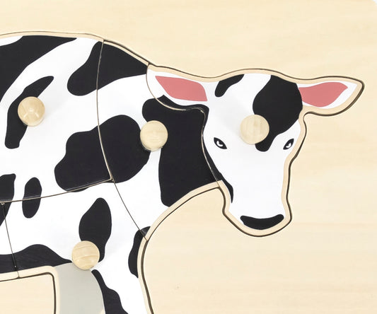 Viga 44608 Puzzle fülekkel ellátott párnán - Tehén