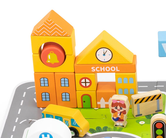 Viga 44705 Kirakó és blokk 100 darabos - város