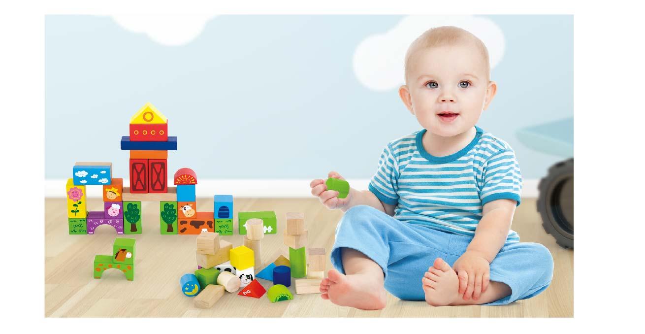 Viga 50285 50 darabos építőkocka készlet - Farm