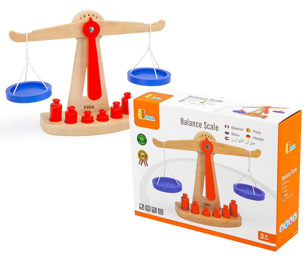 Viga 50660 mérleg súlyokkal