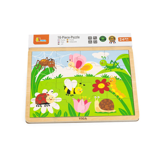 Viga 51450 Puzzle 16 darabos kockán - élet a réten