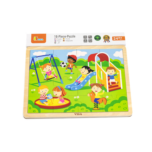 Viga 51454 Puzzle egy párnán 16 darabos - játszótér