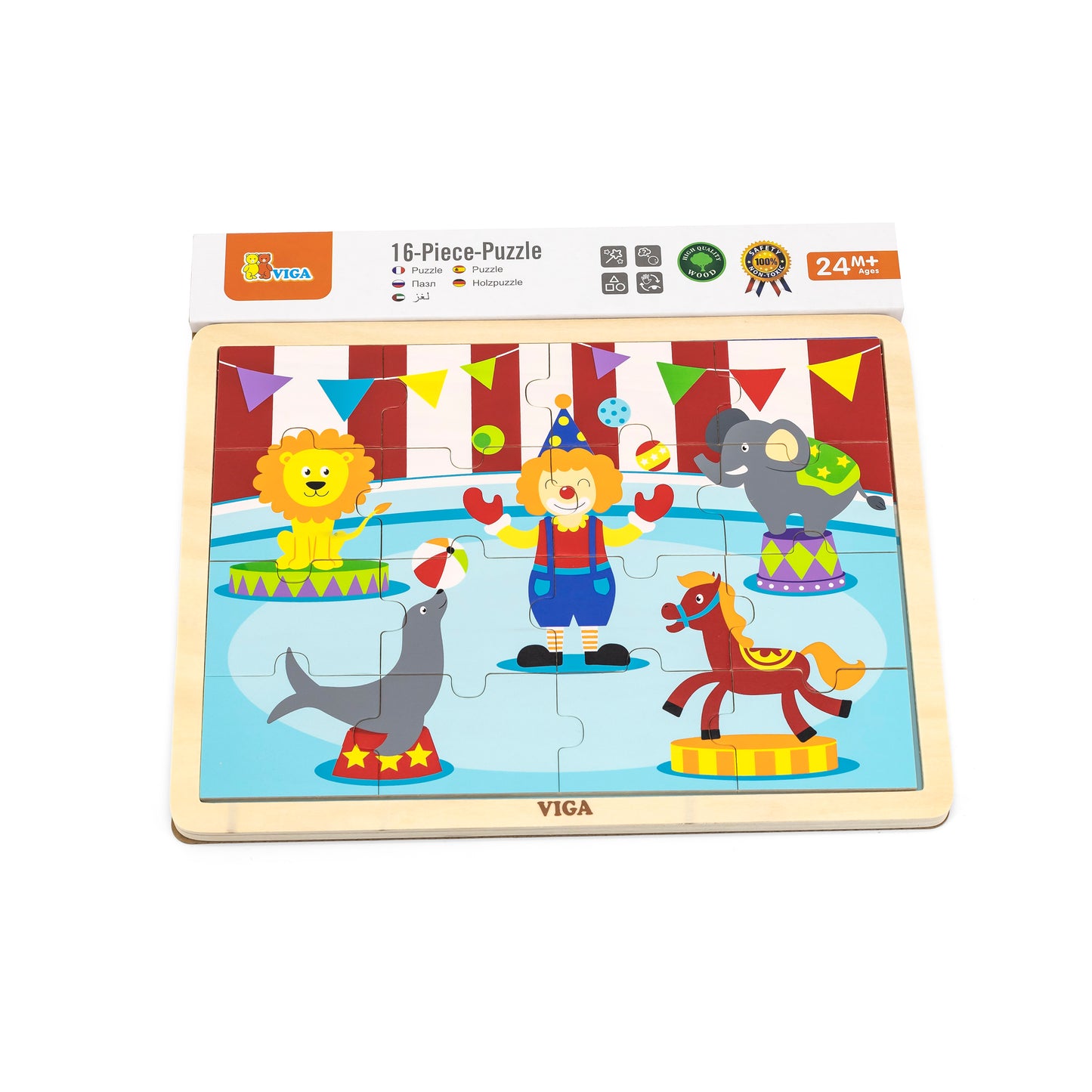 Viga 51455 16 darabos kirakólap - látogatás a cirkuszban