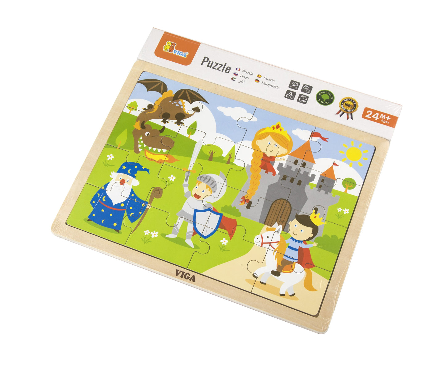 Viga 51458 Puzzle egy jegyzettömbben 16 darabos - Mesebeli kastély