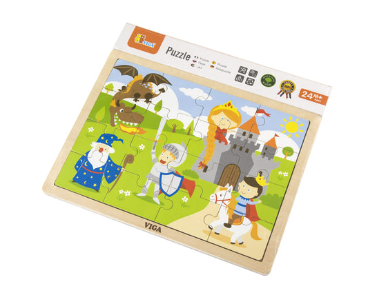 Viga 51458 Puzzle egy jegyzettömbben 16 darabos - Mesebeli kastély