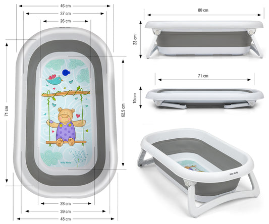 Aqua Grey összecsukható kád